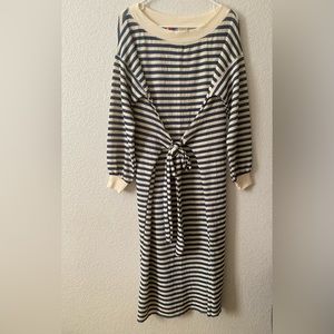 FP Beach Striped Long Sleeve Maxi Dress
